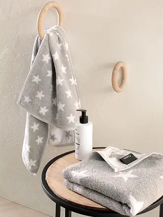 CAWÖ | Gästetuch NEW STAR 30x50cm Beige/Pink | weiss